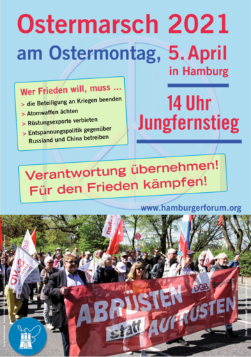 Ostermarsch 2021 Hamburg Verantwortung Frieden Ostermarsch 2021 Hamburg Verantwortung Frieden